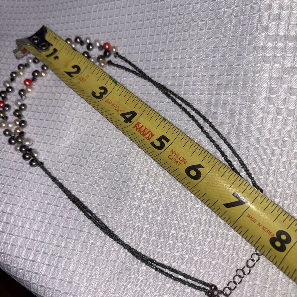 LIA SOPHIA Freshwater Button Pearls 19" w Extension EUC - Picture 6 of 6
